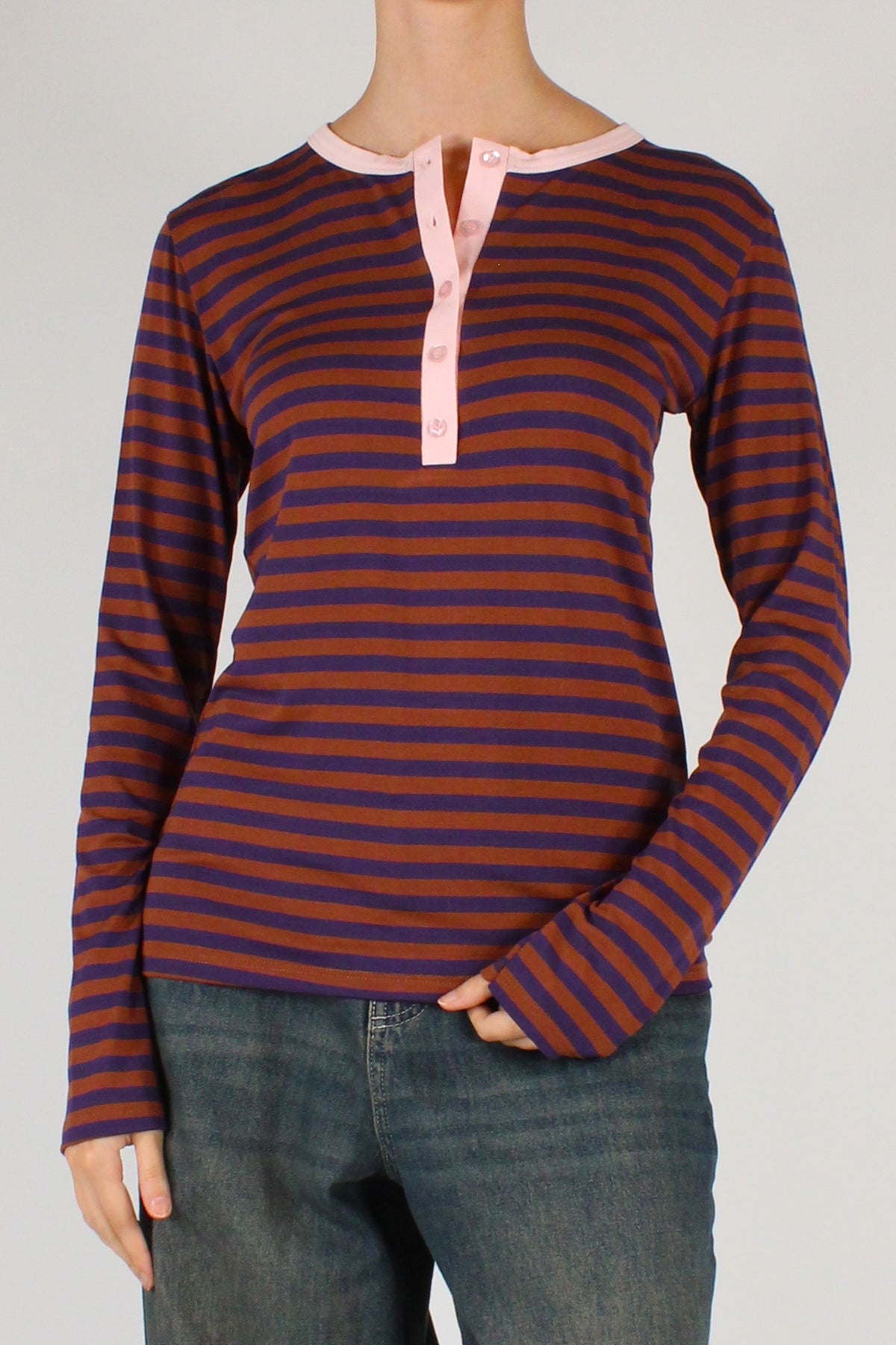 Maglia Serafino a Righe
