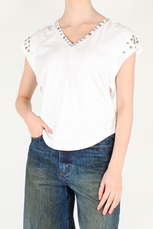 T-shirt Donna con Borchie