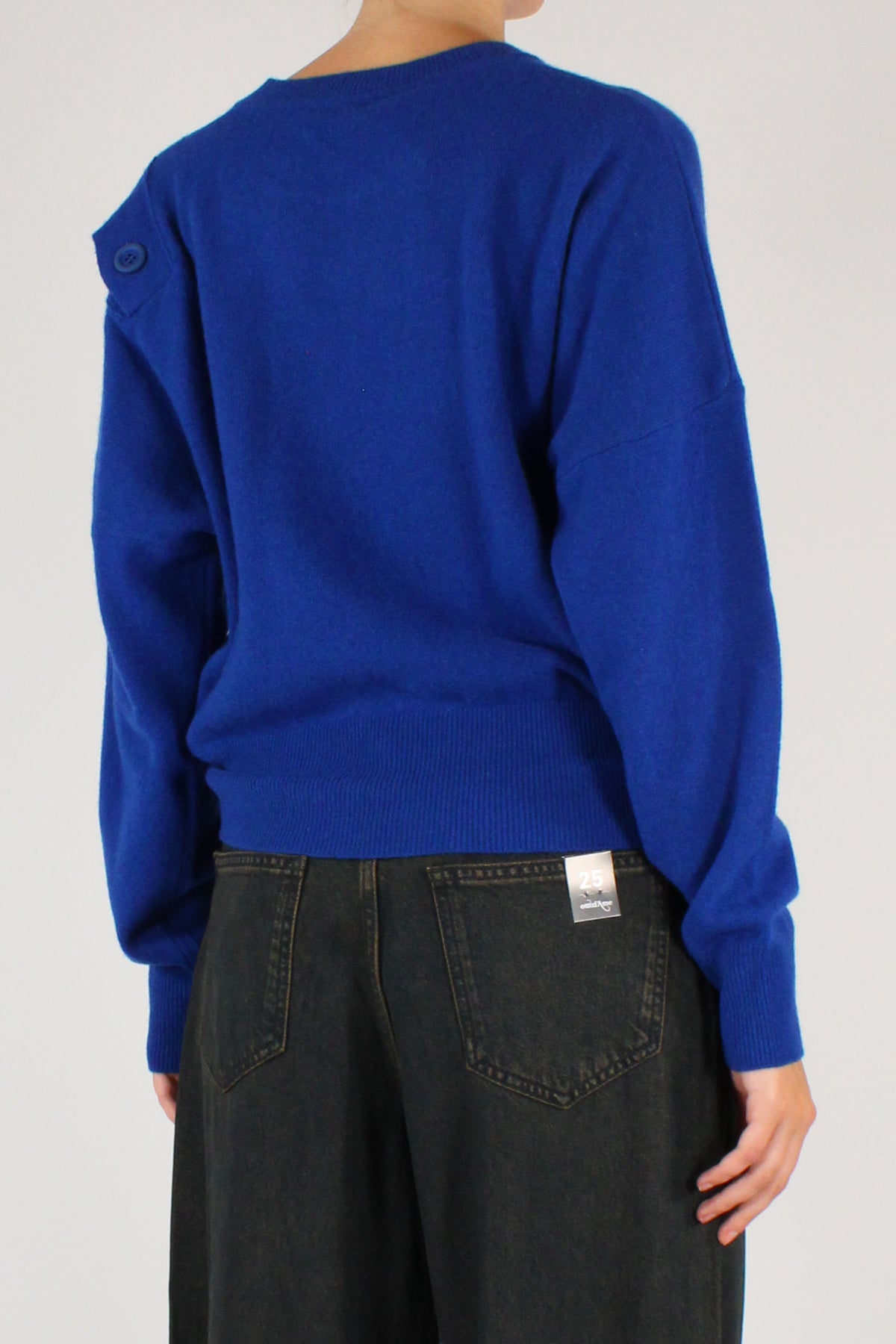 Maglione Girocollo con Bottoni