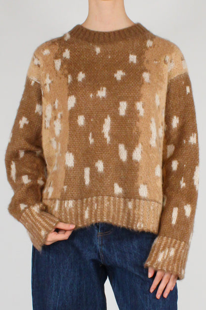 Maglione Animalier Stampa Bambi