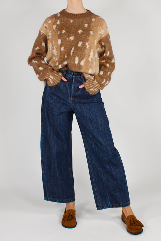 Maglione Animalier Stampa Bambi