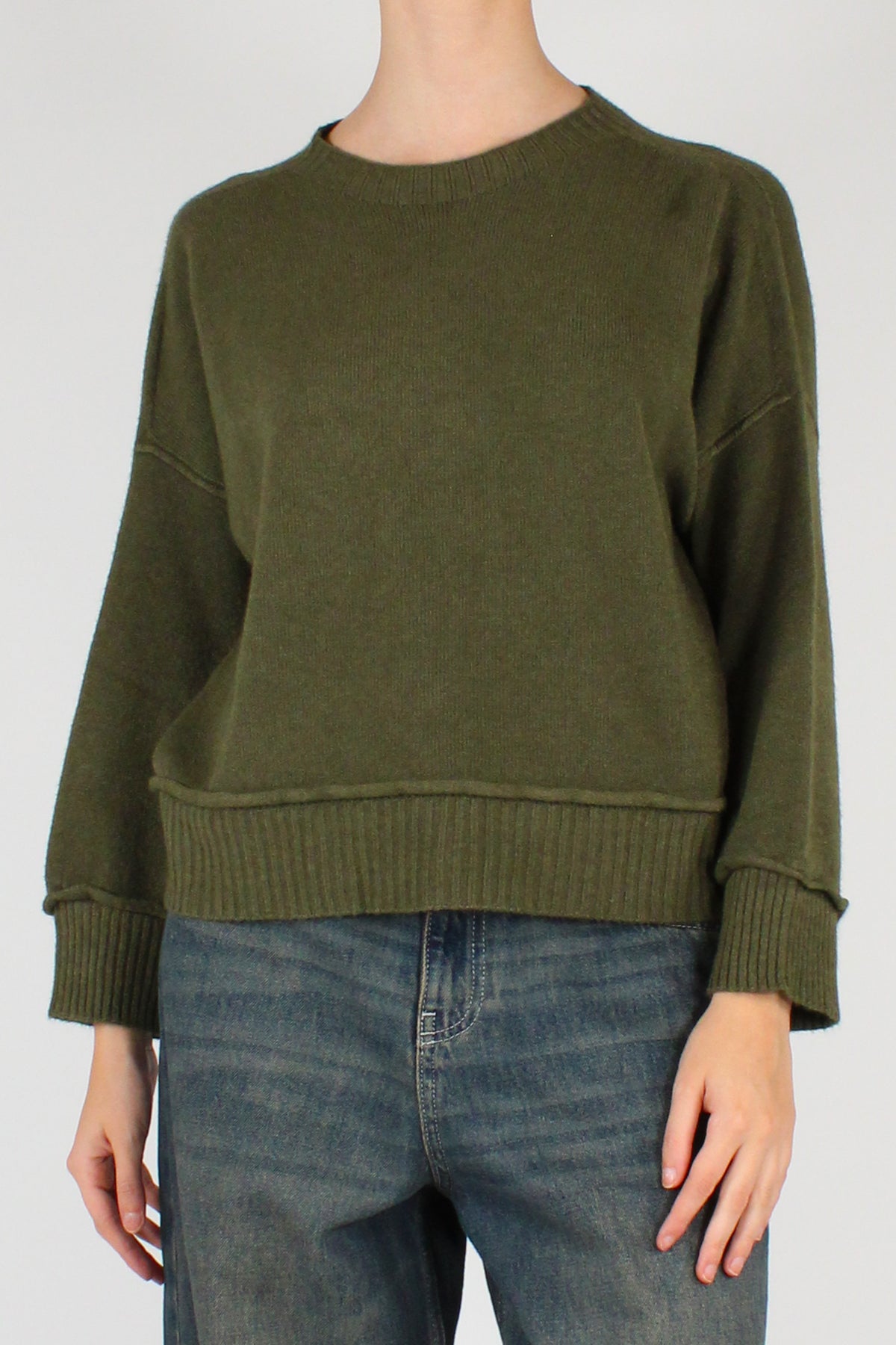 Maglione Over a Scatoletta Misto Viscosa