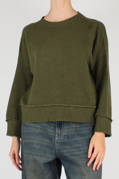 Maglione Over a Scatoletta Misto Viscosa