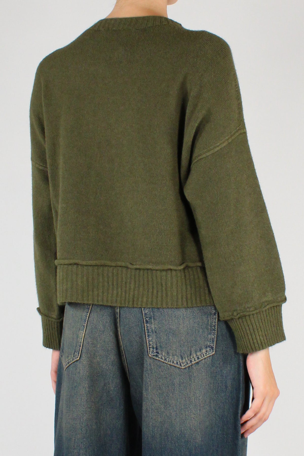 Maglione Over a Scatoletta Misto Viscosa