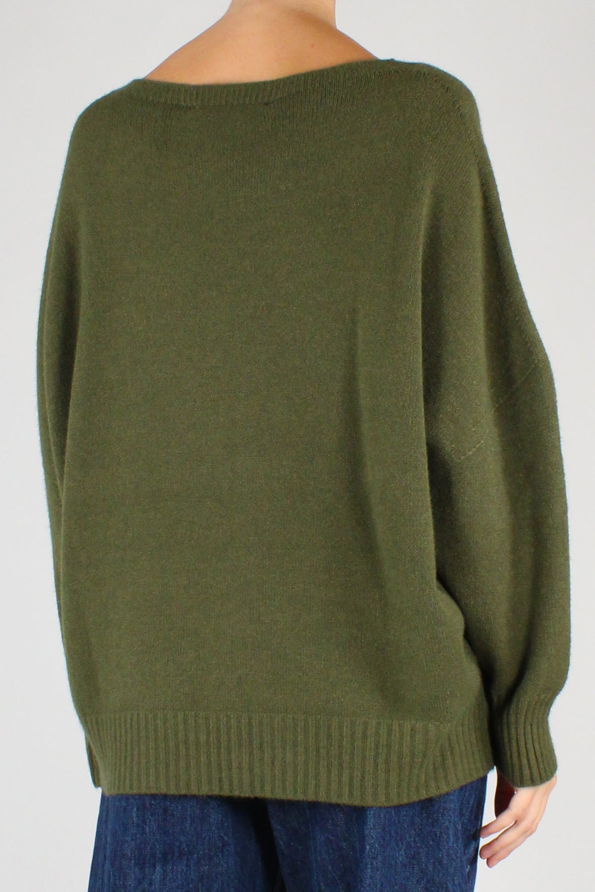 Maglione Scollo a Barca Misto Viscosa