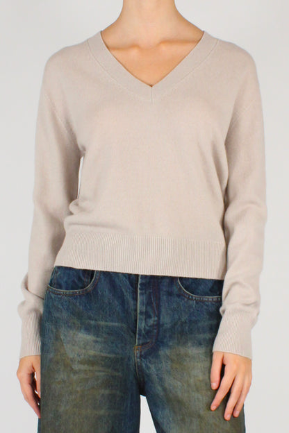 Maglione in Pura Lana Scollo a V