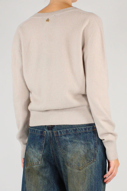 Maglione in Pura Lana Scollo a V