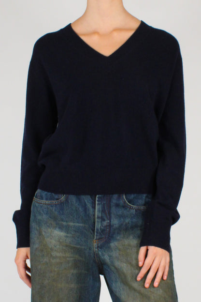 Maglione in Pura Lana Scollo a V