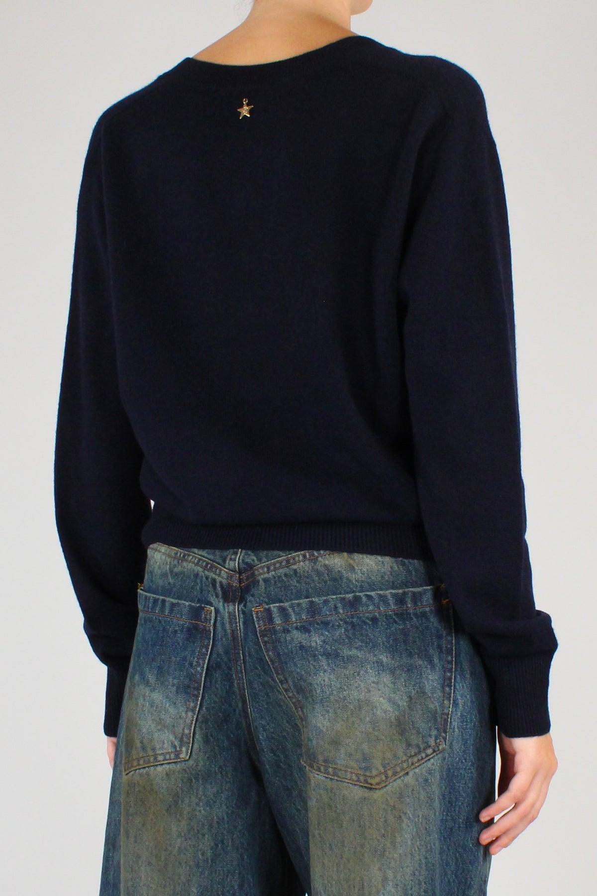 Maglione in Pura Lana Scollo a V