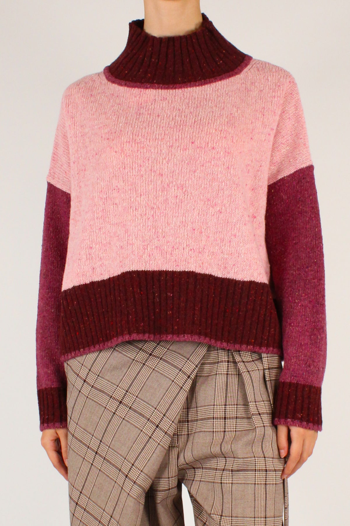 Maglione Tre Colori Misto Lana