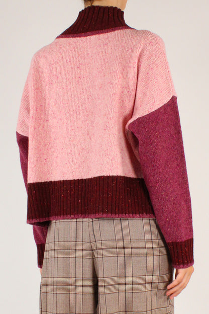 Maglione Tre Colori Misto Lana