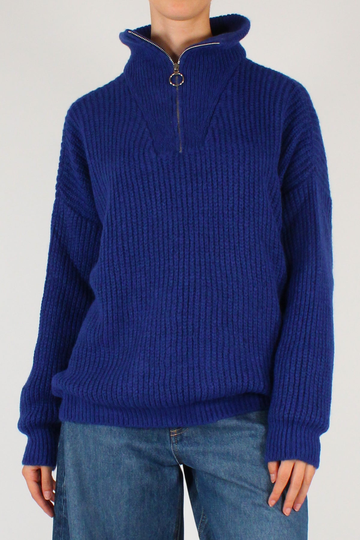 Maglione Collo Alto con Zip