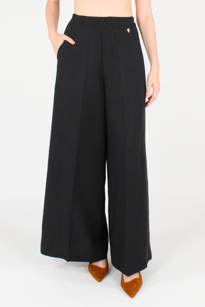 Pantaloni Misto Lino e Viscosa con Elastico