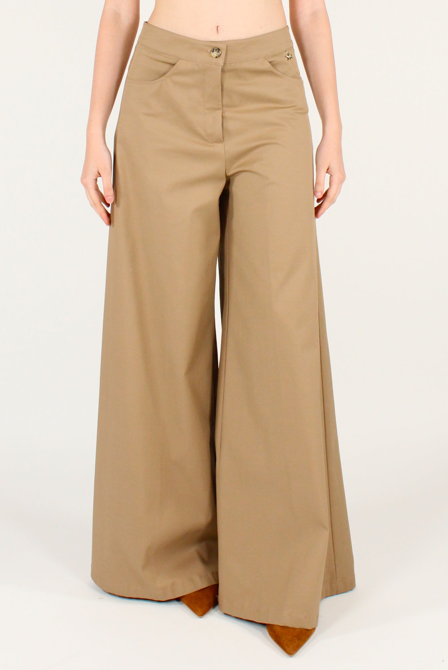 Pantaloni a Palazzo Gamba Ampia