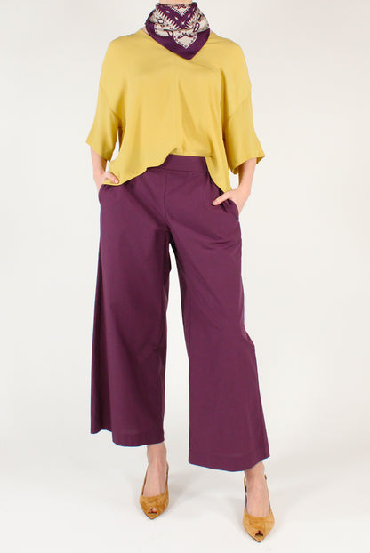 Pantaloni Ampi in Popeline