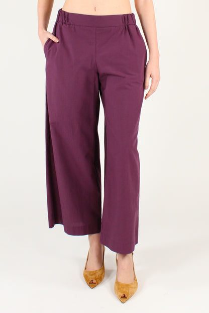 Pantaloni Ampi in Popeline