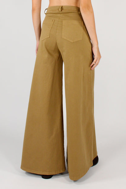 Pantaloni Wide Leg con Portachiavi