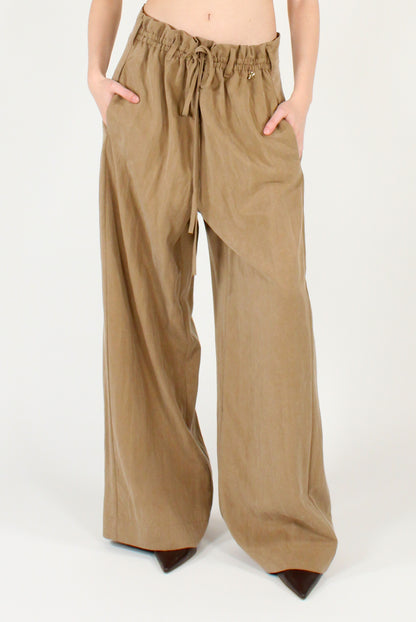 Pantaloni Gamba Ampia Elastico