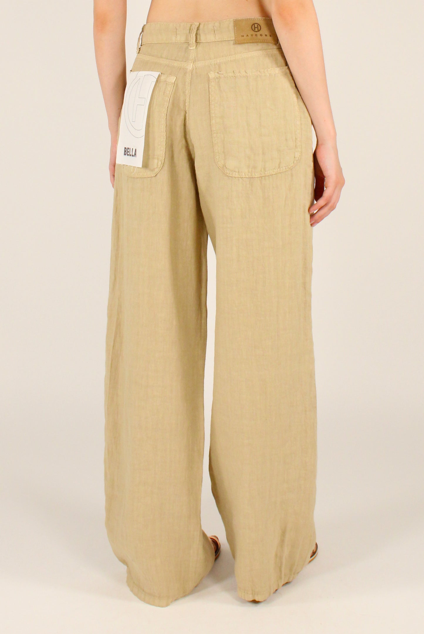 Pantaloni modello "Bella" in Lino