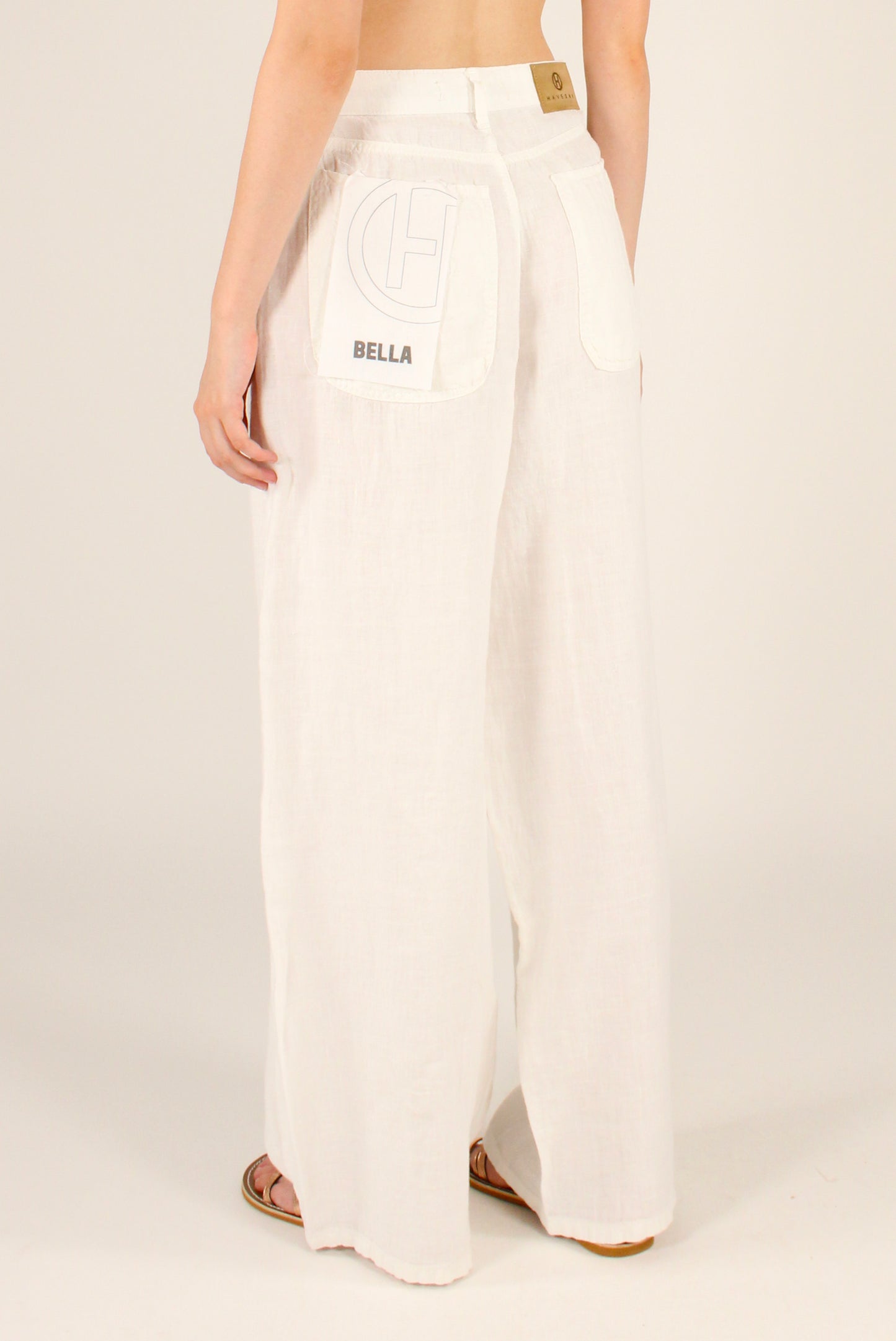 Pantaloni modello "Bella" in Lino