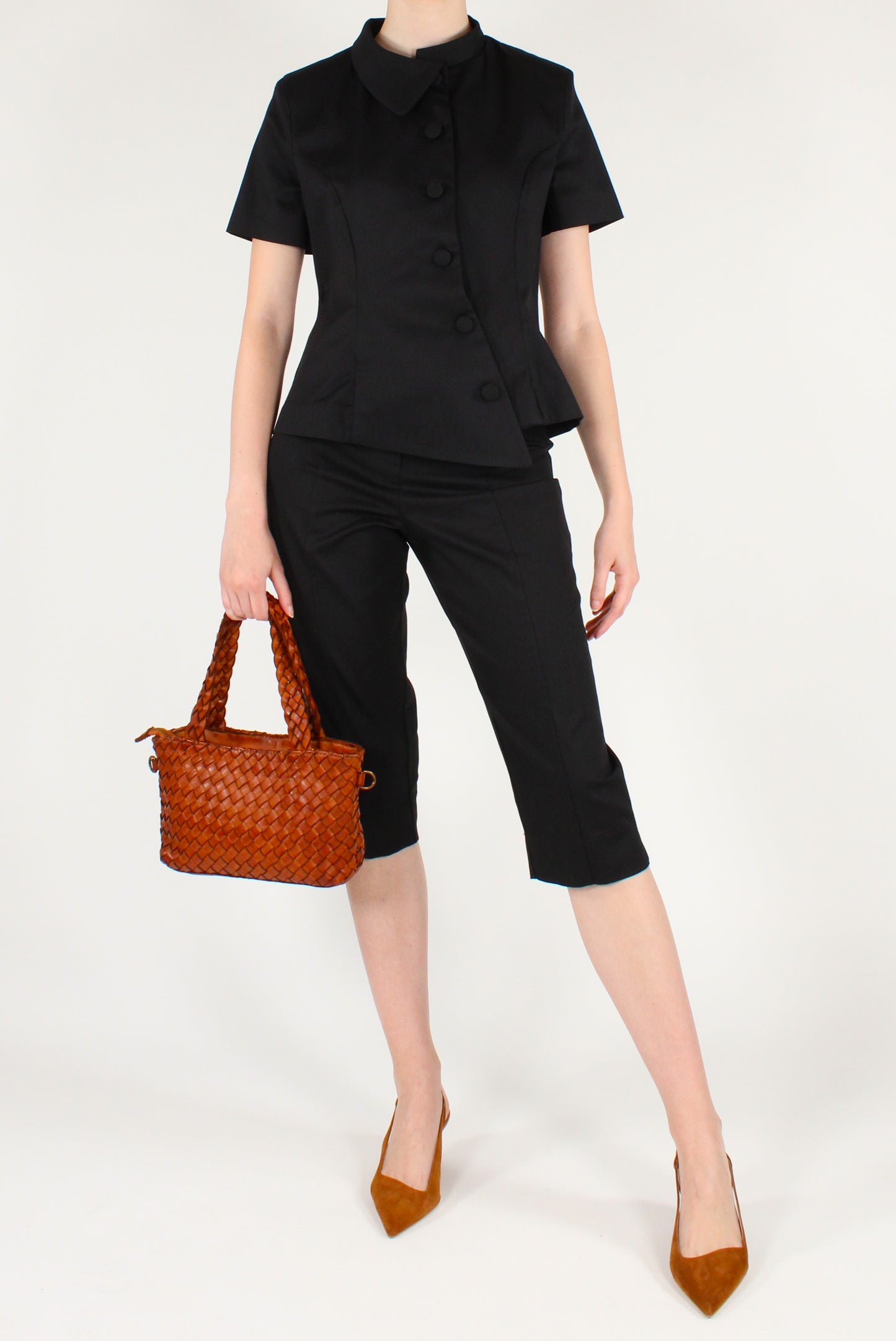 Pantaloni Capri in Cotone