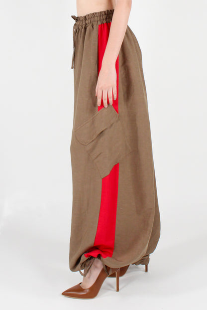 Pantaloni Cargo con Bande