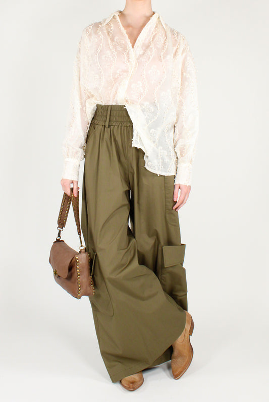 Extra Wide Leg Cargo Pants