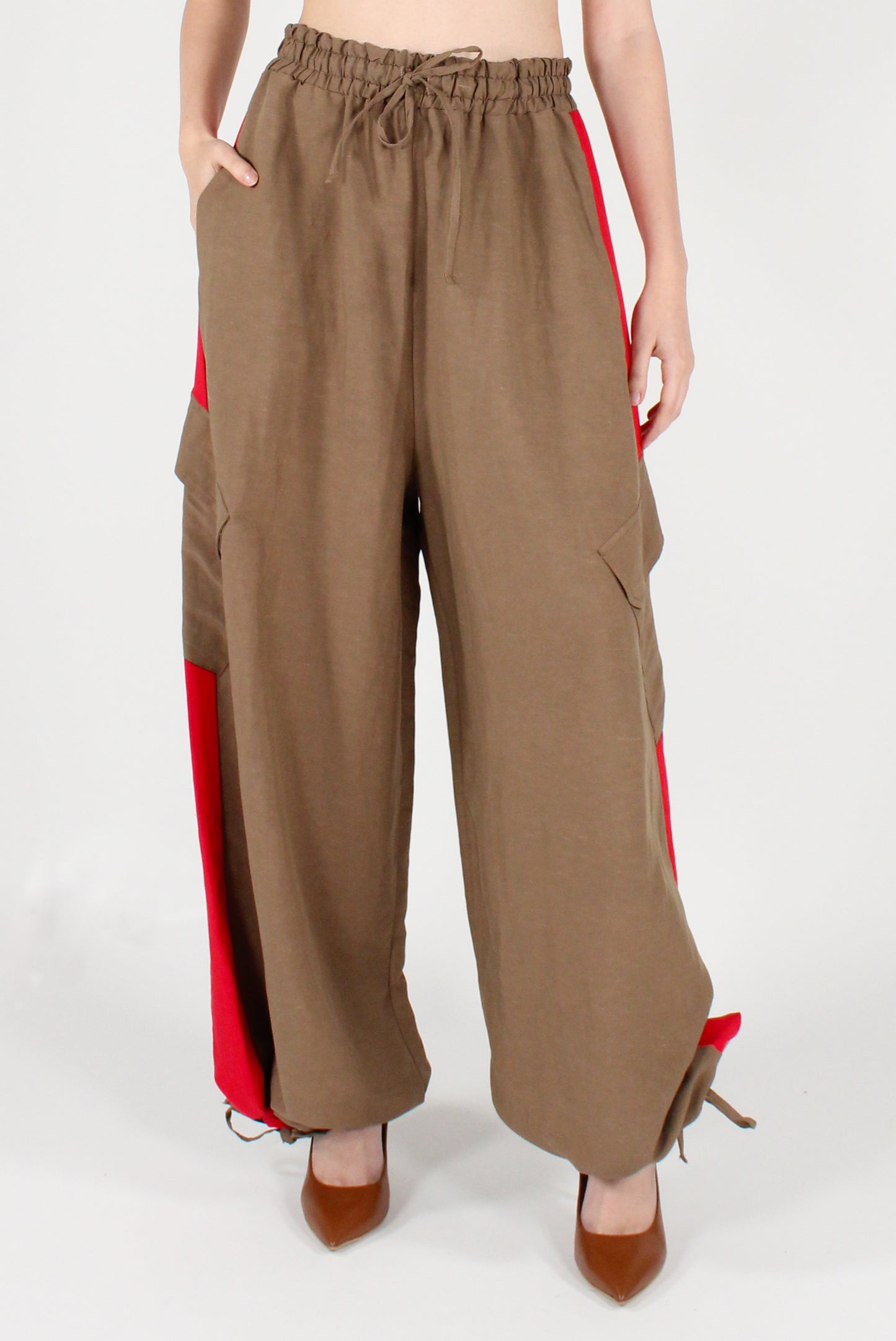 Pantaloni Cargo con Bande