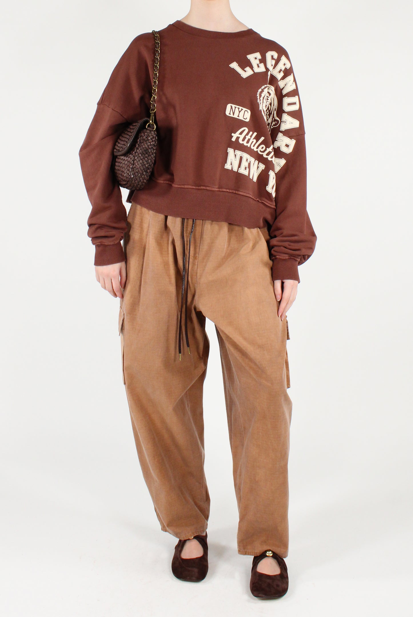 Checkered Cotton Cargo Pants