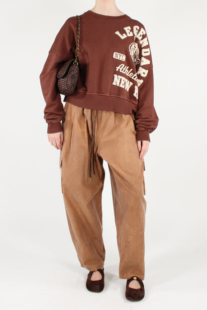 Checkered Cotton Cargo Pants