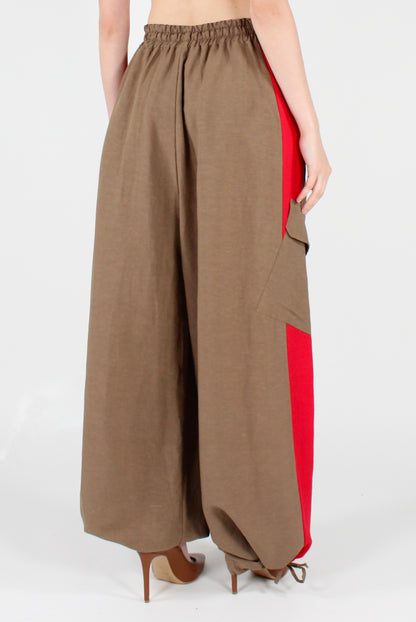 Pantaloni Cargo con Bande