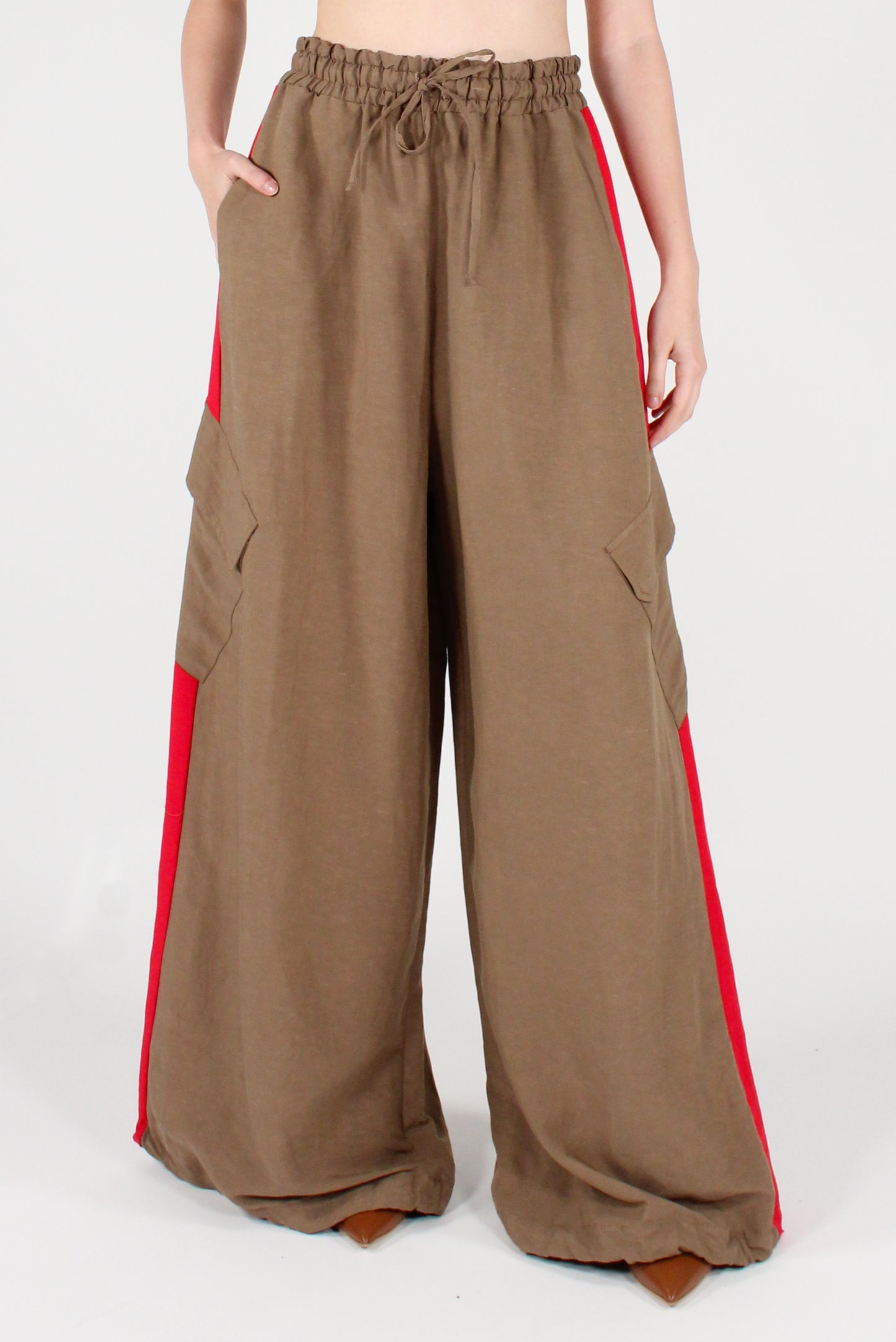 Pantaloni Cargo con Bande