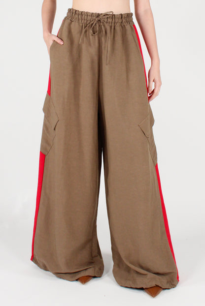 Pantaloni Cargo con Bande
