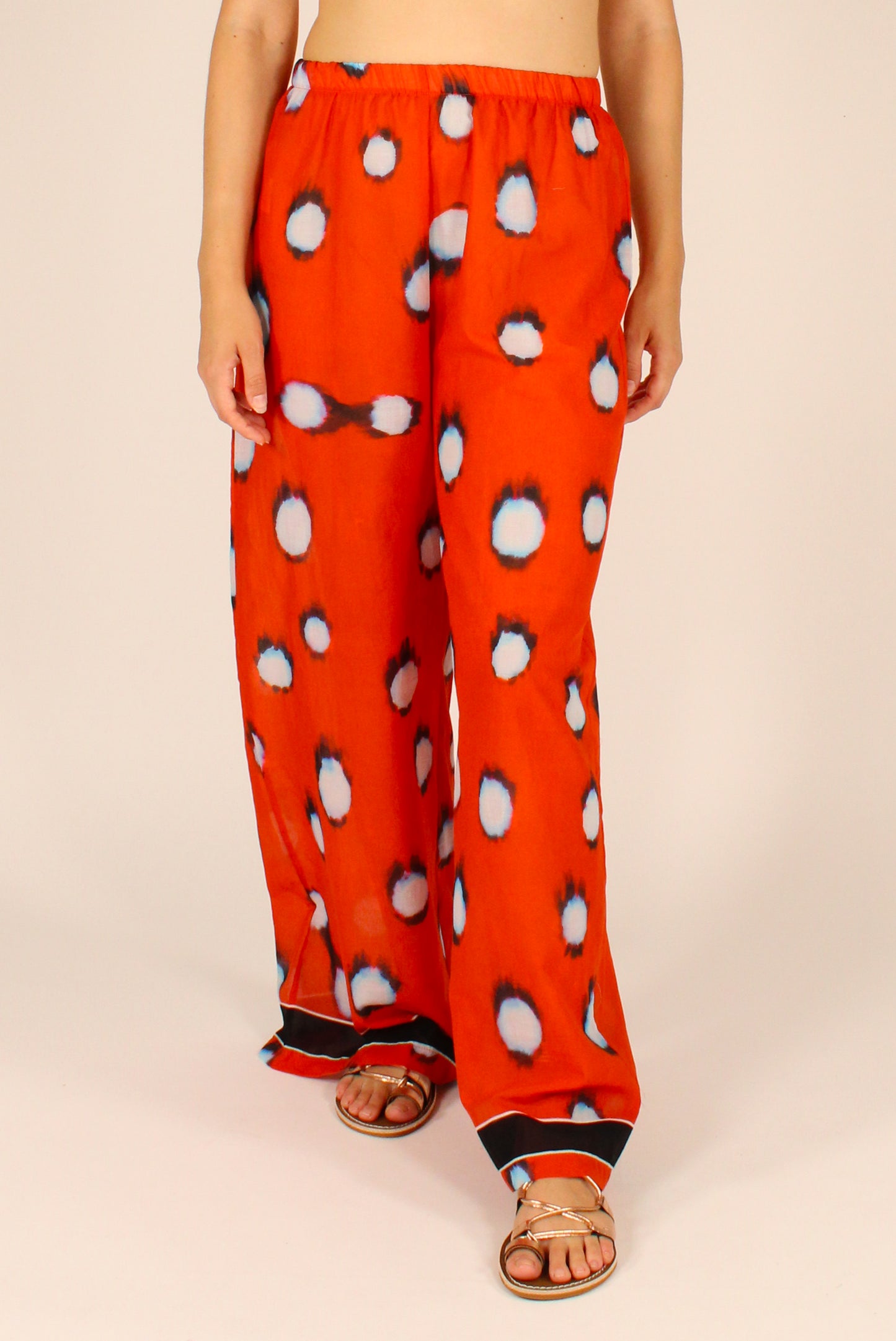 Pantaloni in Mussola Fantasia Maculata