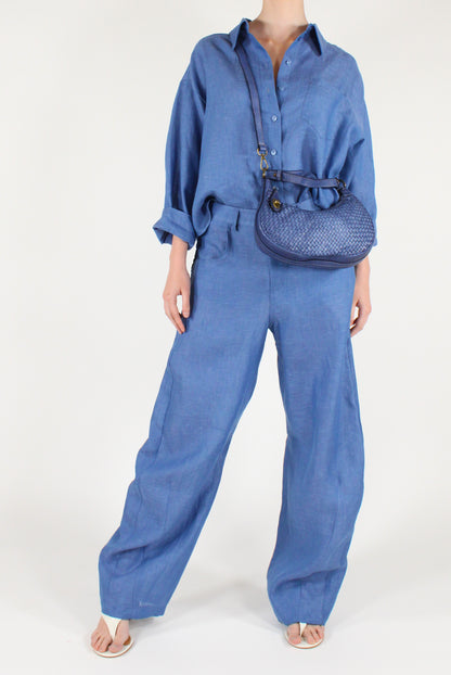 Pantaloni Balloon in Lino