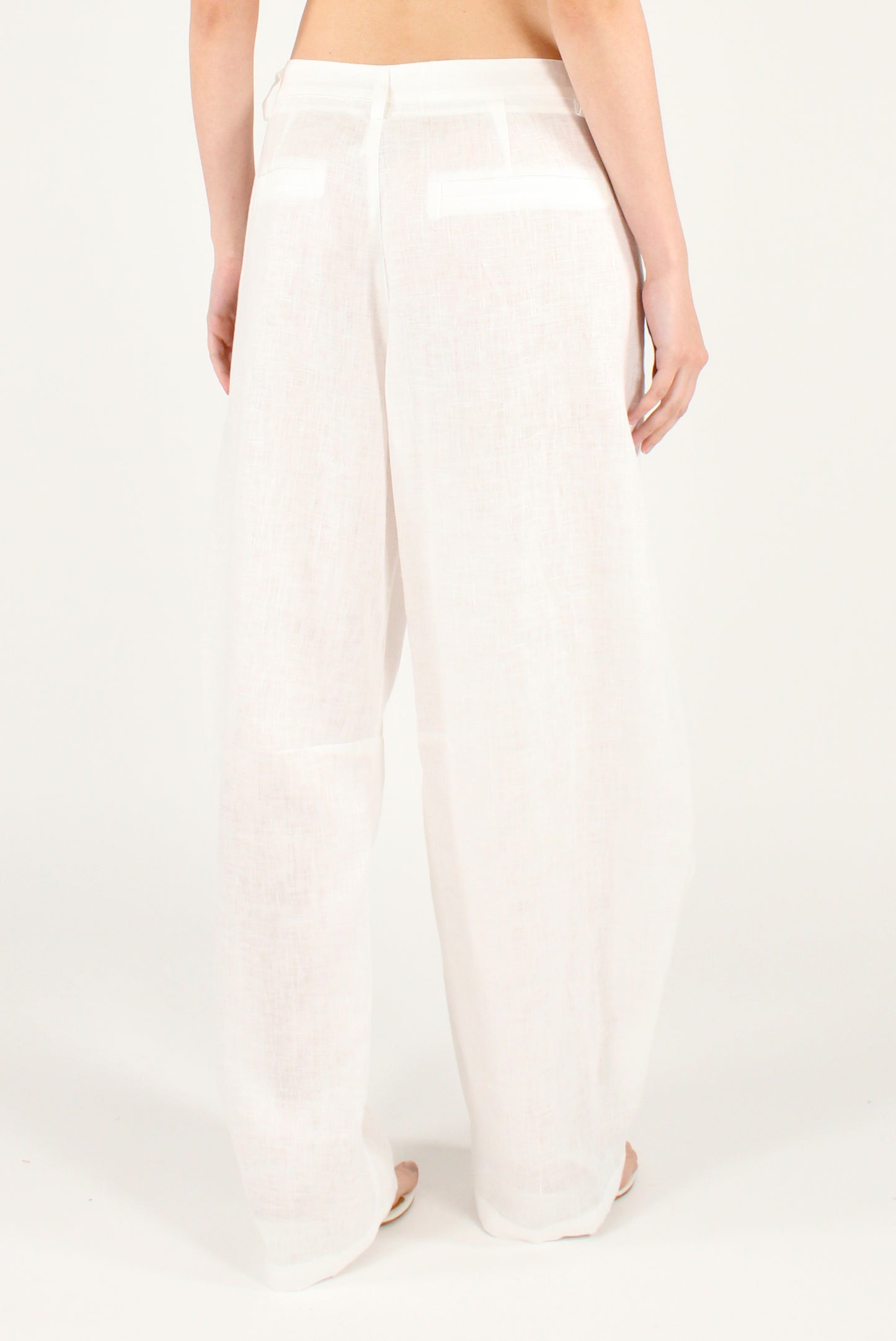 Pantaloni Balloon in Lino