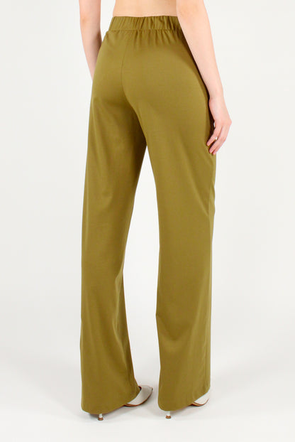 Pantaloni Gamba Dritta in Misto Lyocell