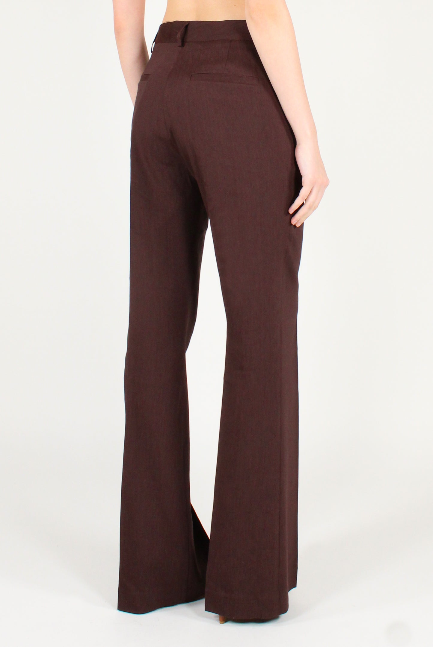 Linen and Viscose Blend Trousers