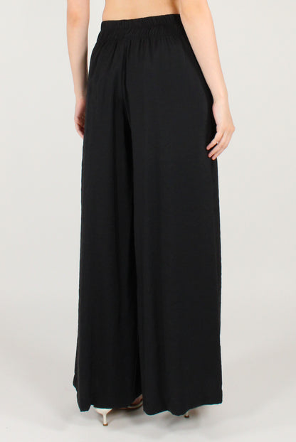 Pantaloni a Palazzo Misto Modal con Elastico