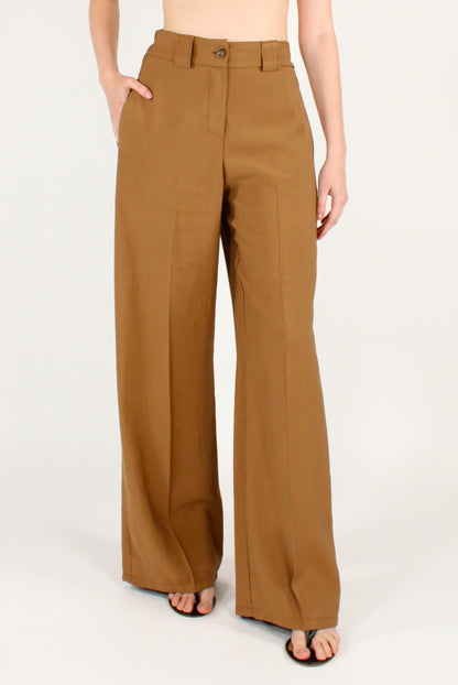 Pantaloni in Misto Viscosa con Elastico