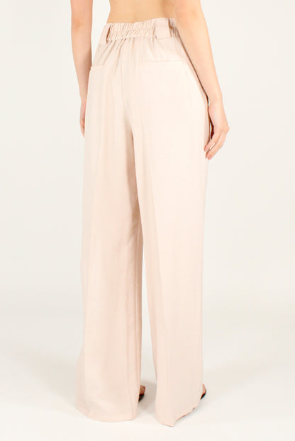 Pantaloni in Misto Viscosa con Elastico
