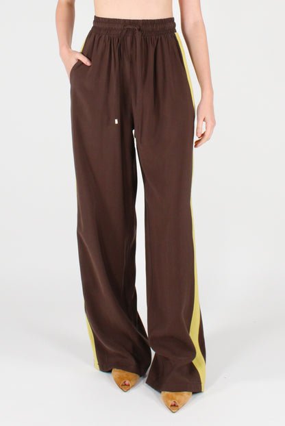 Pantaloni Misto Viscosa con Bande