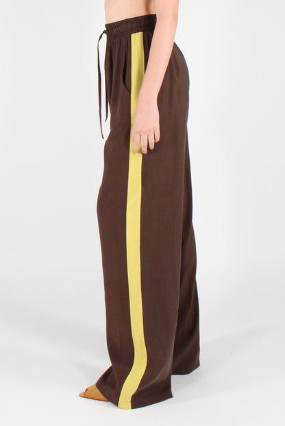 Pantaloni Misto Viscosa con Bande