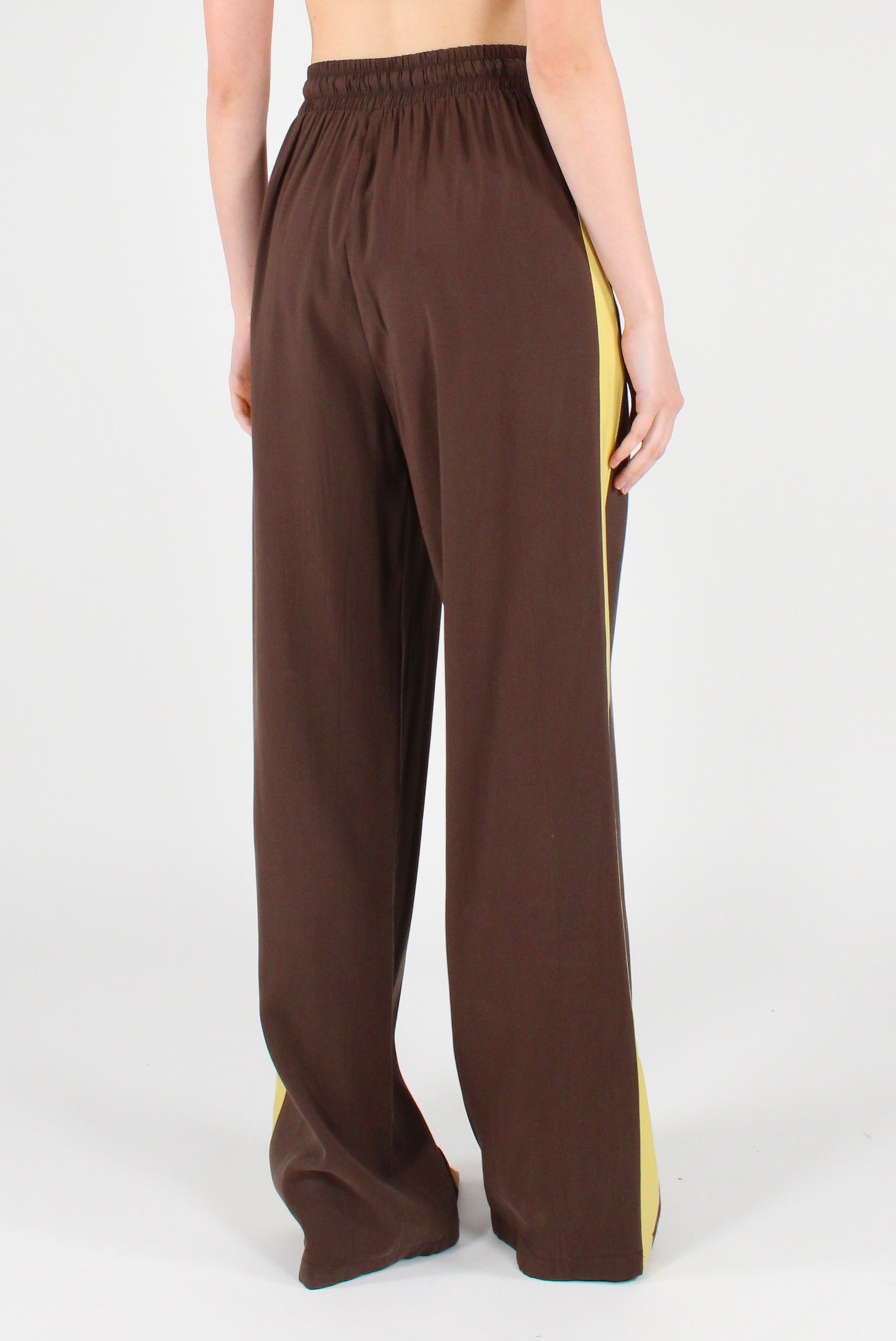 Pantaloni Misto Viscosa con Bande