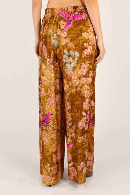 Pantaloni a Palazzo Stampa Colibrì