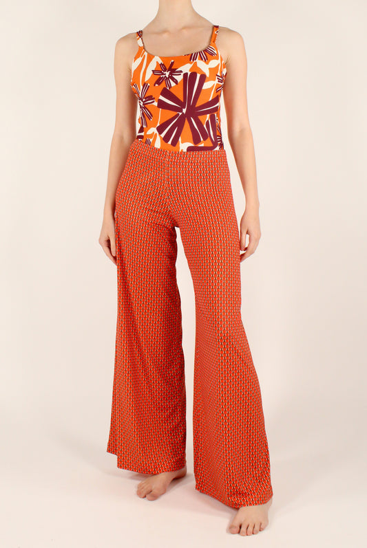 Geometric Print Palazzo Pants