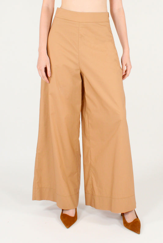 Pantaloni a Palazzo in Popeline