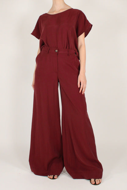 Pantaloni a Palazzo Misto Modal