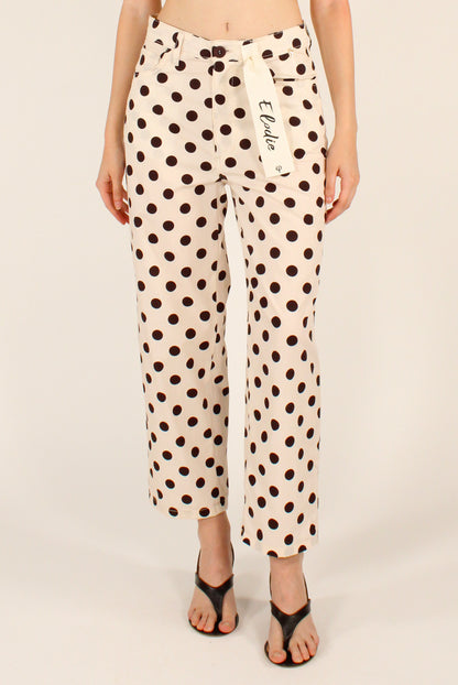 Pantaloni a Pois in Cotone