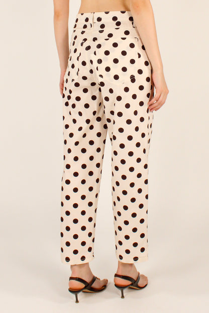 Pantaloni a Pois in Cotone